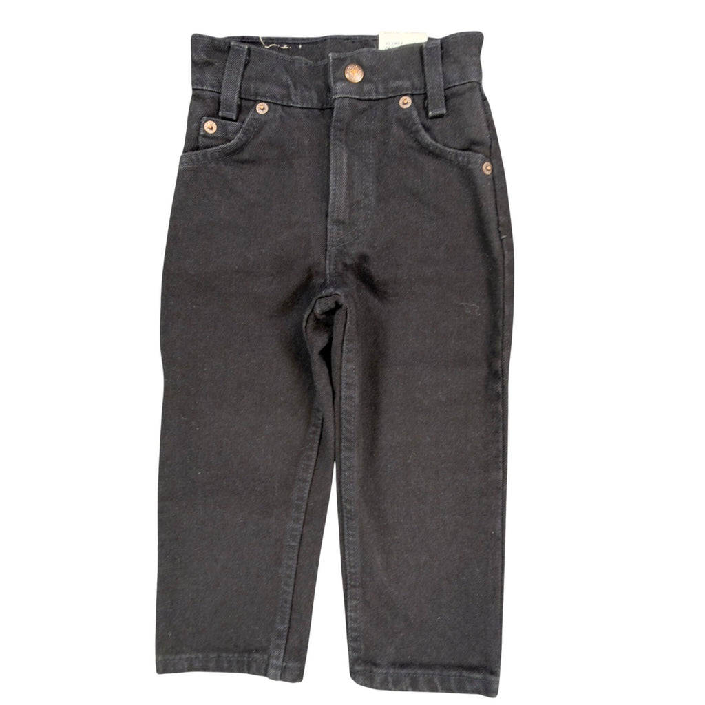 Levi's Vintage 90s 550 Relaxed Fit Jeans Kids 4 Black Made in USA NWT - take2supply