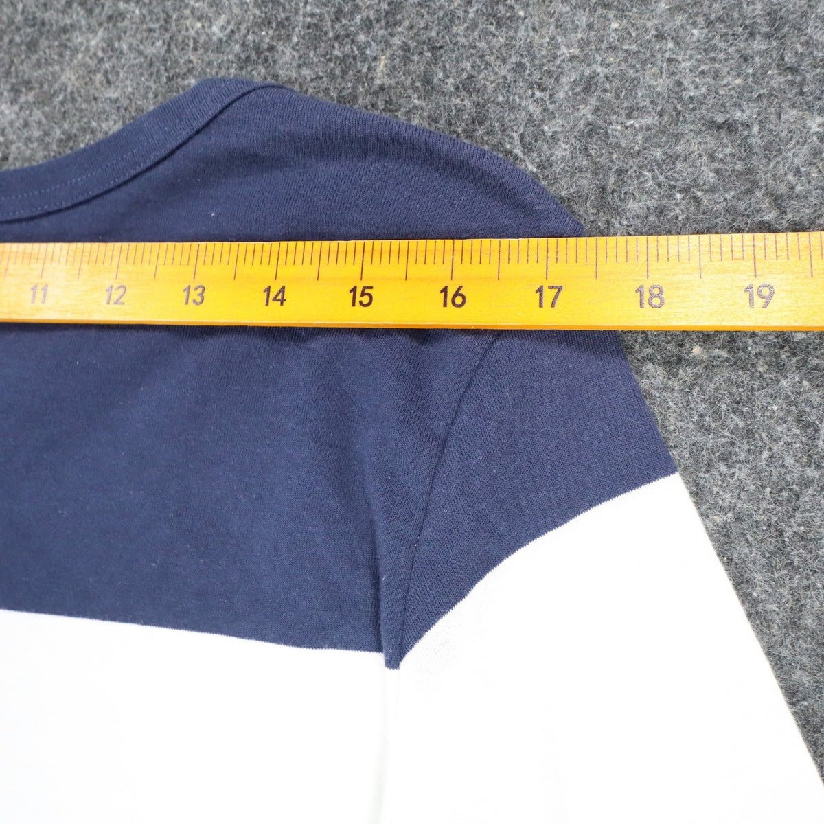 Links Striped 3/4 Sleeve Top Women Size S Vintage 90s Navy White Red Nautical - take2supply