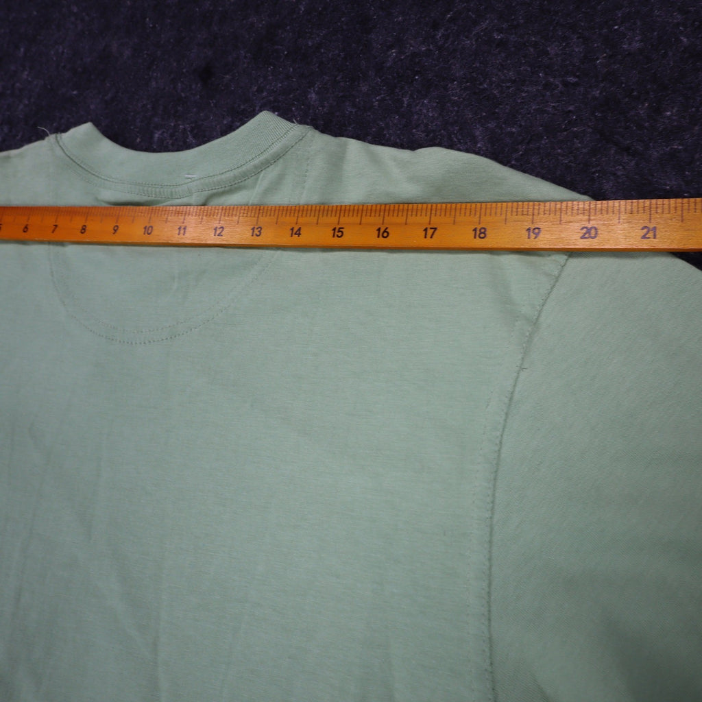 Joe Marlin Pocket T-Shirt Mens Medium Green Cotton Embroidered Logo JMKS-1869 - take2supply