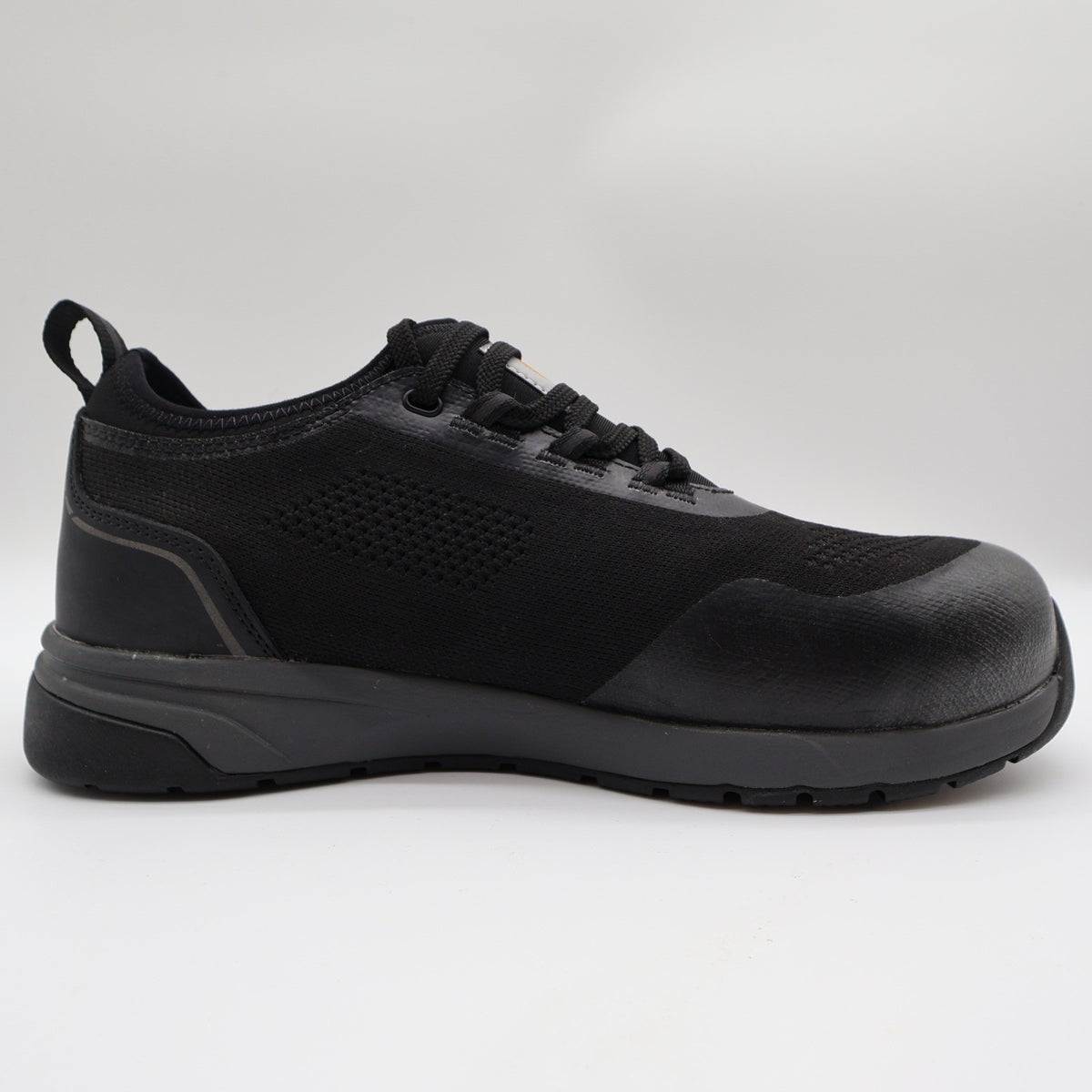 Carhartt Force Nano Composite Toe Work Shoe Mens 10W Black Knit Safety FA3401-M - take2supply
