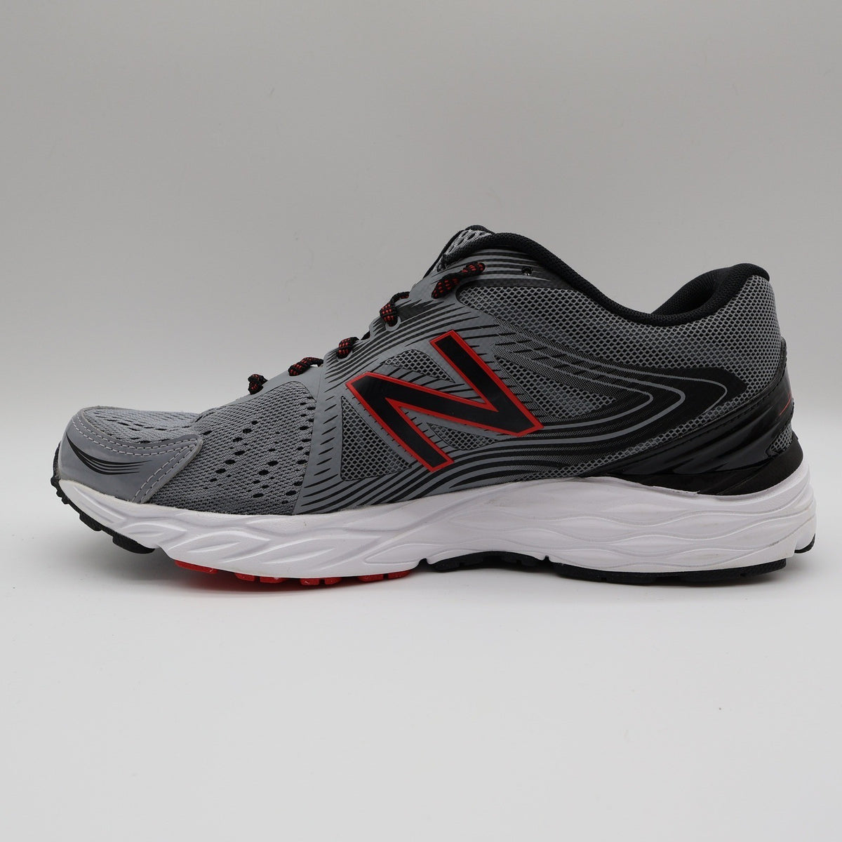 New Balance 680v4 Running Shoes Mens 10 Grey Red M680LG4 Techride ABZORB - take2supply