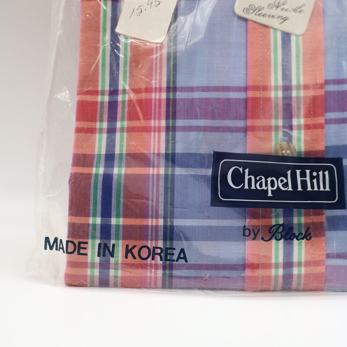 Chapel Hill by Block Shirt Mens XL Vintage Plaid Short Sleeve Button Down New - take2supply