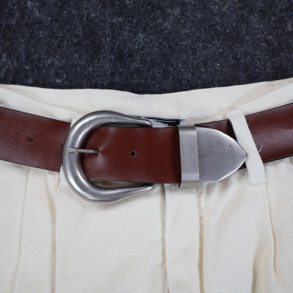 B. Bronson Shorts Womens 3 Vintage 90s Natural Cotton Pleated High Waist Belted - take2supply