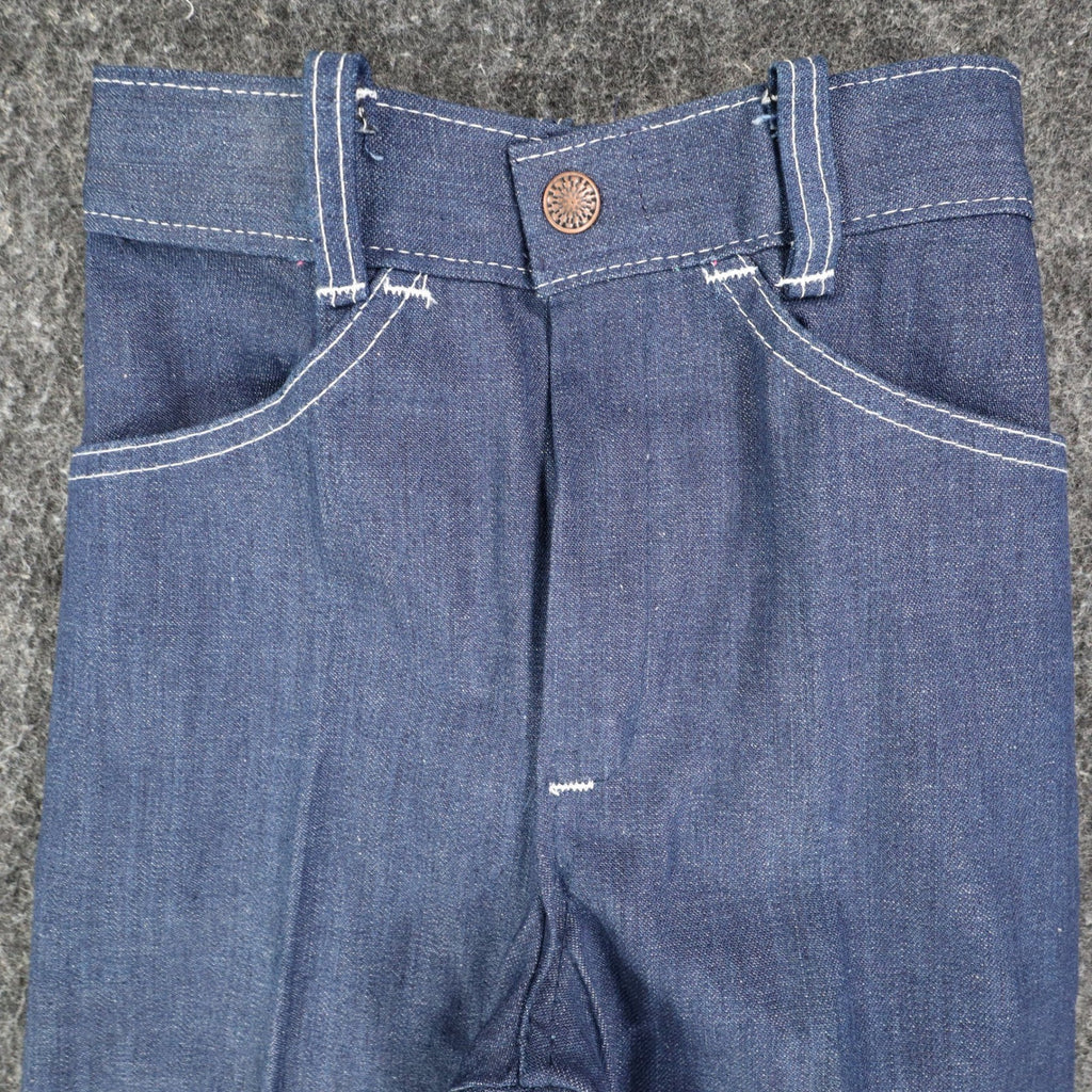 Vintage Clinchers Girls Jeans 8 Slim Blue Flare Leg USA Cotton NWT - take2supply