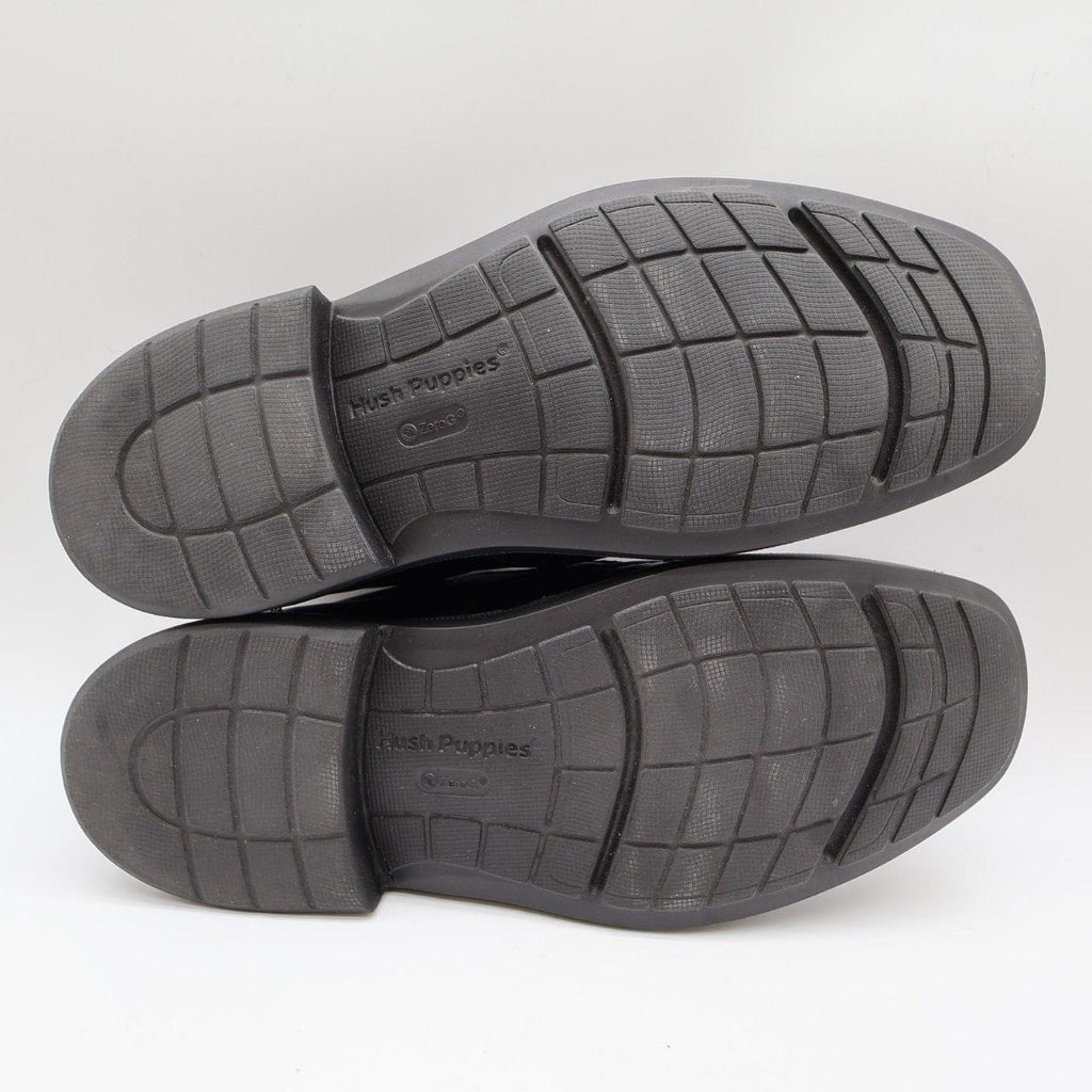 Hush Puppies Platon Hopper Mens 10 Wide Black Leather Slip On Loafer HM01686-001 - take2supply