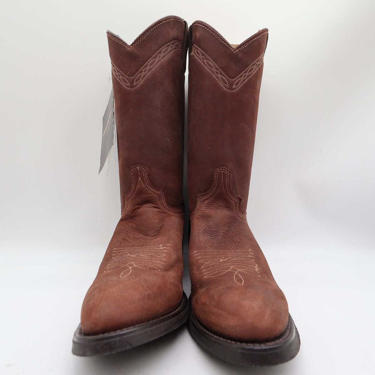 Golden Retriever Vintage Western Boots Mens 10 D Brown Leather NIB Made in USA - take2supply