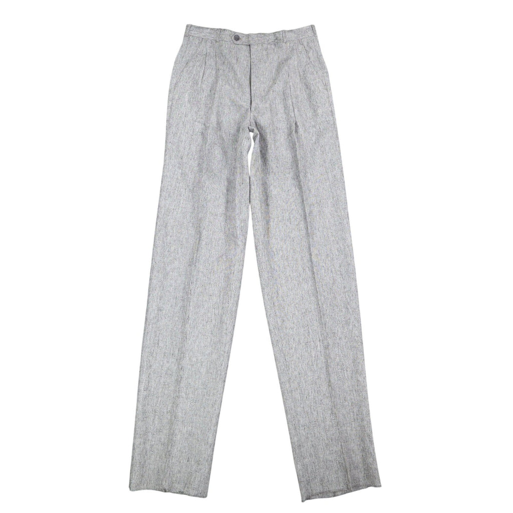 Gino Cappeli Trousers Mens 32 Vintage 90s Gray Pleated Romano Dress Pants NEW - take2supply