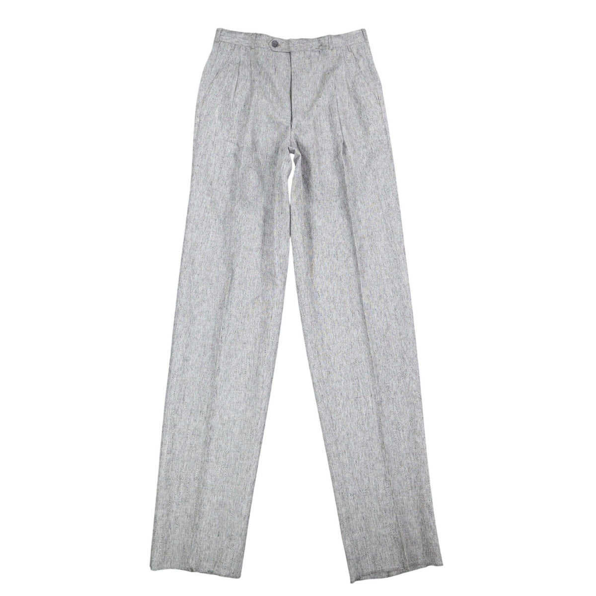 Gino Cappeli Trousers Mens 32 Vintage 90s Gray Pleated Romano Dress Pants NEW - take2supply