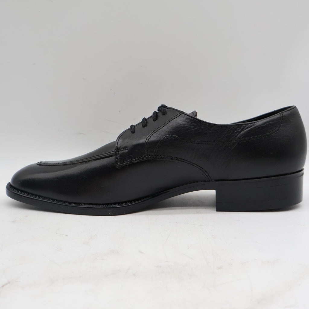 Barclay Oxford Dress Shoes Mens 12 D Vintage Black Leather U-Toe Deadstock 48011 - take2supply
