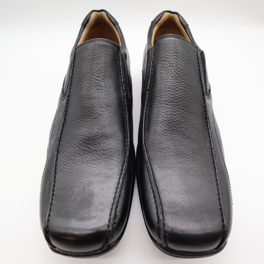 Hush Puppies Santiago Men 12 Black Leather Slip On Loafer Shoes H100530 Bounce - take2supply