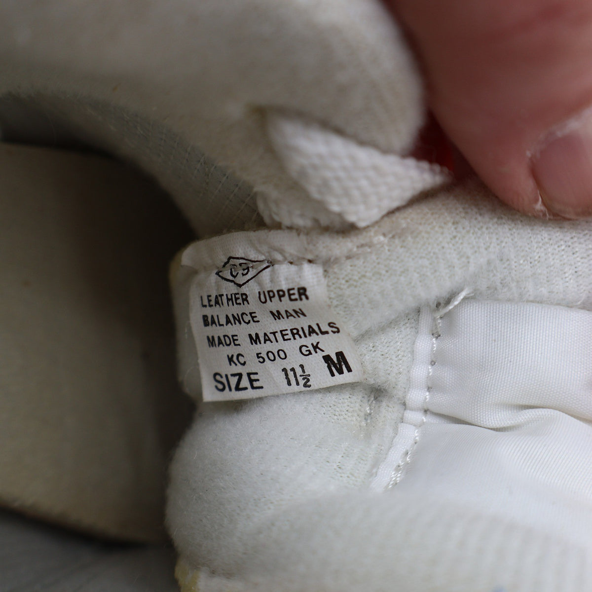 New Balance KC500GR Shoes Kids 11.5 M Vintage 90s White Green Leather Deadstock - take2supply
