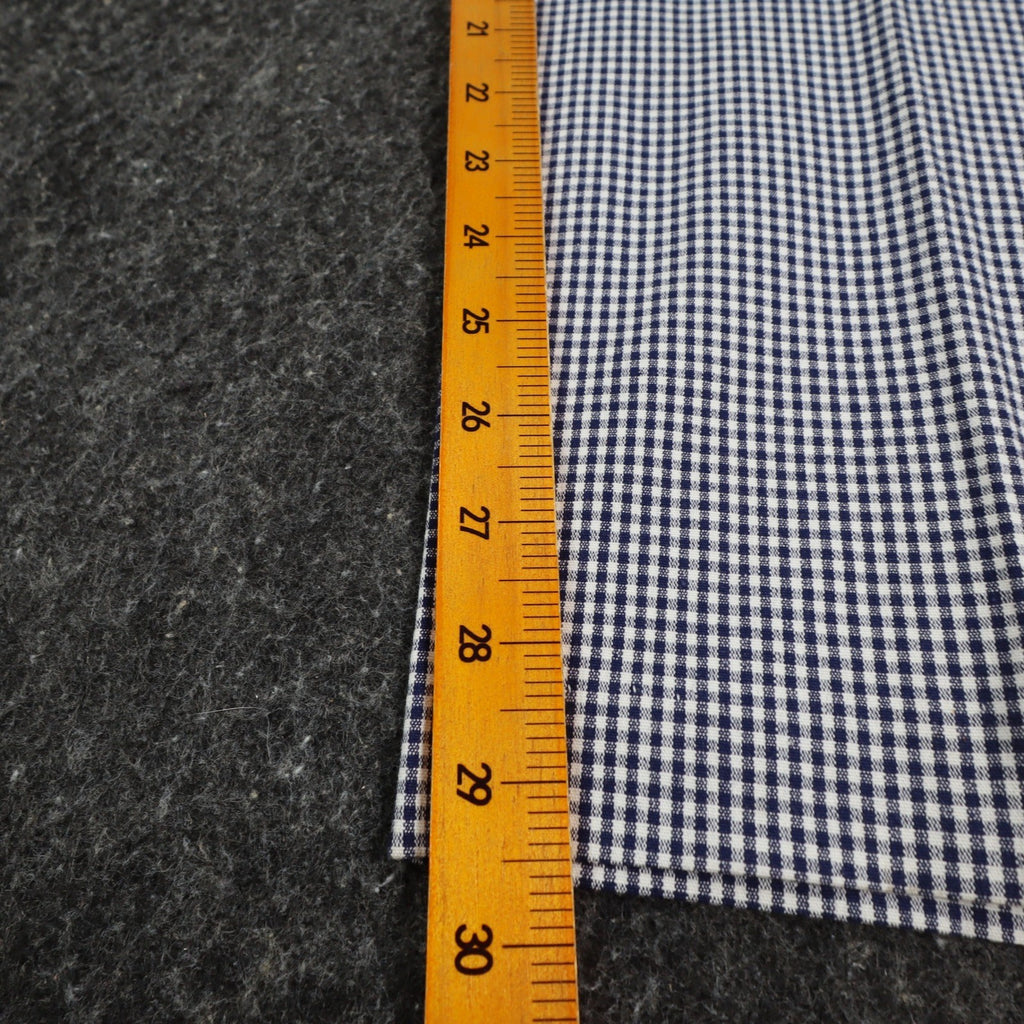 Southern Lady Pants Womens 14 Navy White Gingham Cotton Stretch Side Zip NWT NOS - take2supply