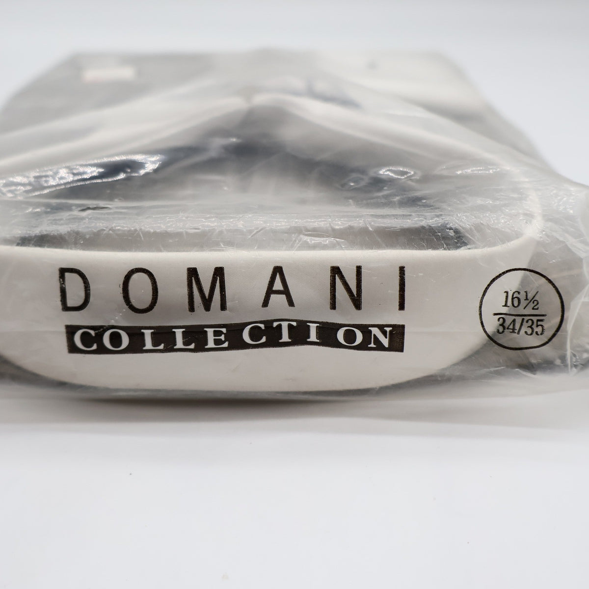 Domani Collection Dress Shirt Mens 16.5 34/35 Grey Grid French Cuff Contrast - take2supply